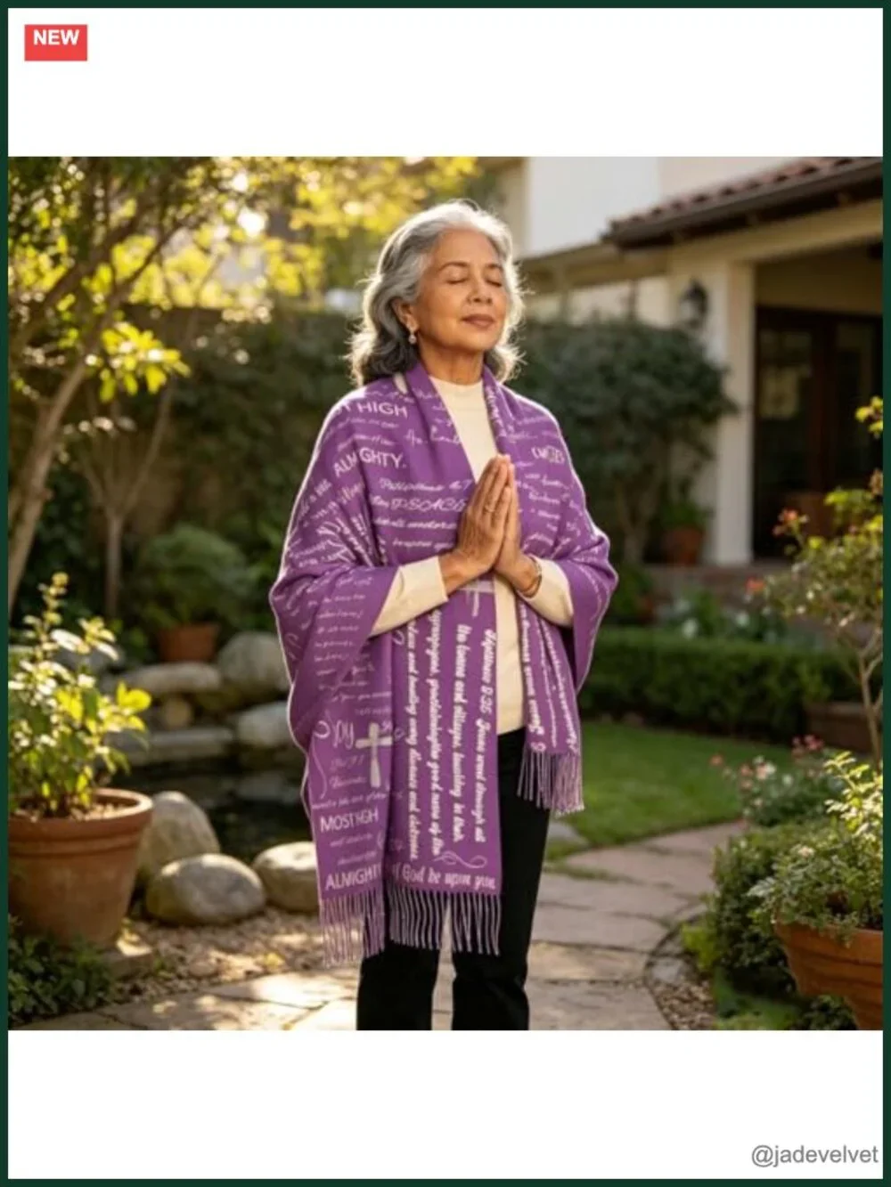 Cashmere-Like Scarf Wrap Shawl Church Prayer Bible Verse Christian